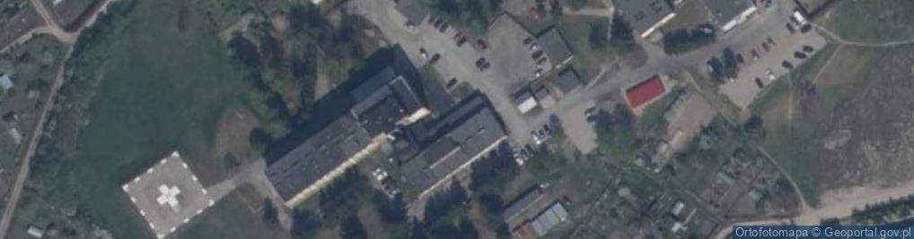 Zdjęcie satelitarne Mazurskie Centrum Zdrowia Szpital Powiatowy w Węgorzewie Publiczny ZOZ