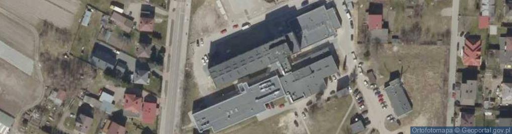 Zdjęcie satelitarne SP ZOZ w Łapach