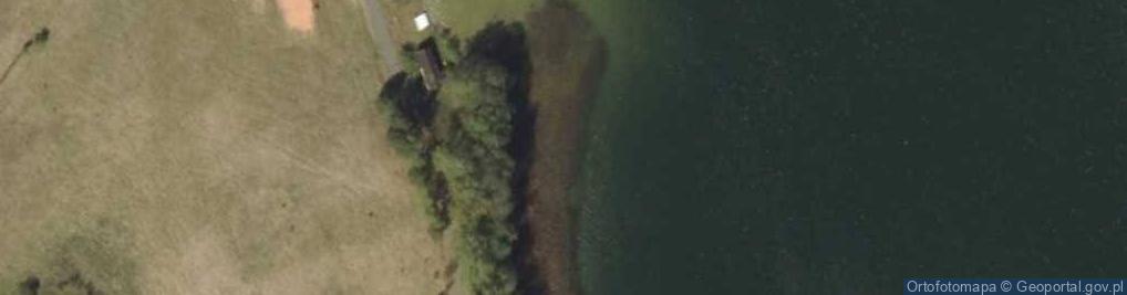 Zdjęcie satelitarne jez. Łańskie- nurkowanie