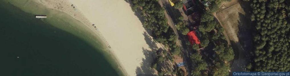 Zdjęcie satelitarne Jez. Ostrowskie - nurkowanie
