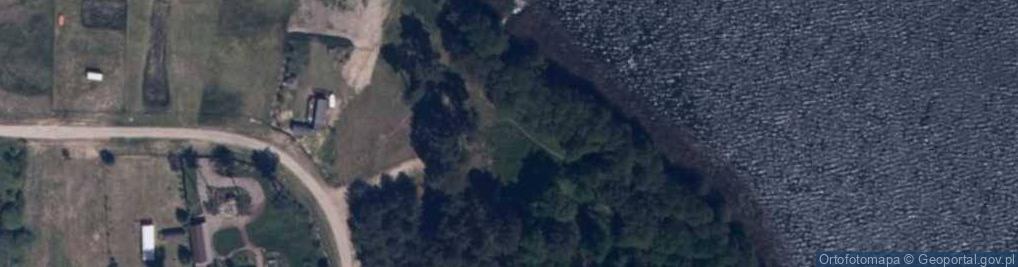 Zdjęcie satelitarne Jez. Pile - nurkowanie