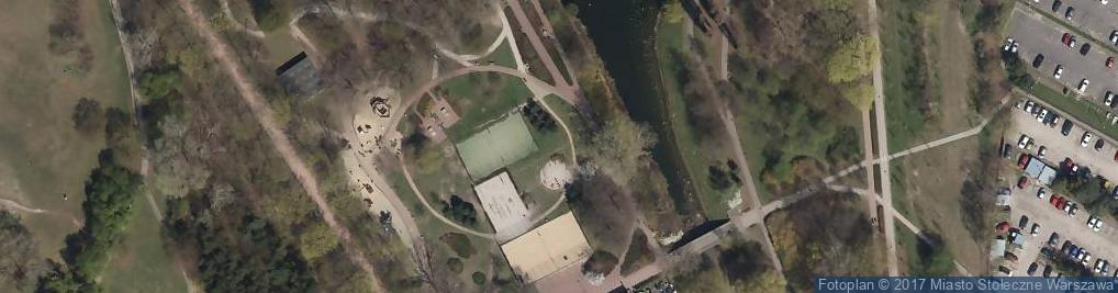 Zdjęcie satelitarne Boisko do piłki plażowej Park Szczęśliwicki