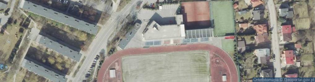 Zdjęcie satelitarne Korty tenisowe - KS Wisła