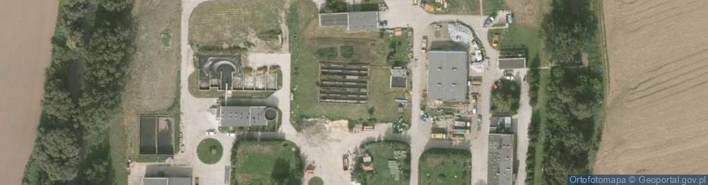 Zdjęcie satelitarne Oczyszczalnia ścieków w Złotoryi