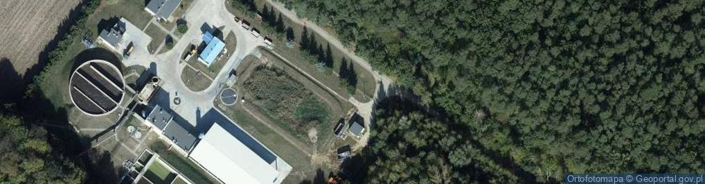 Zdjęcie satelitarne Oczyszczalnia ścieków