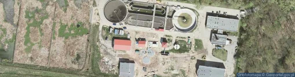 Zdjęcie satelitarne Oczyszczalnia ścieków