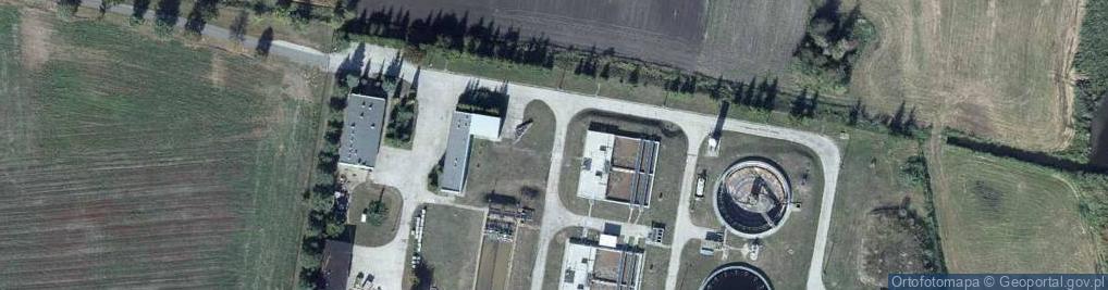 Zdjęcie satelitarne Oczyszczalnia