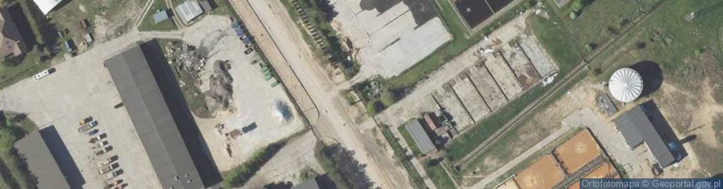 Zdjęcie satelitarne Zakład Wodociągów i Kanalizacji. Oczyszczalnia ścieków