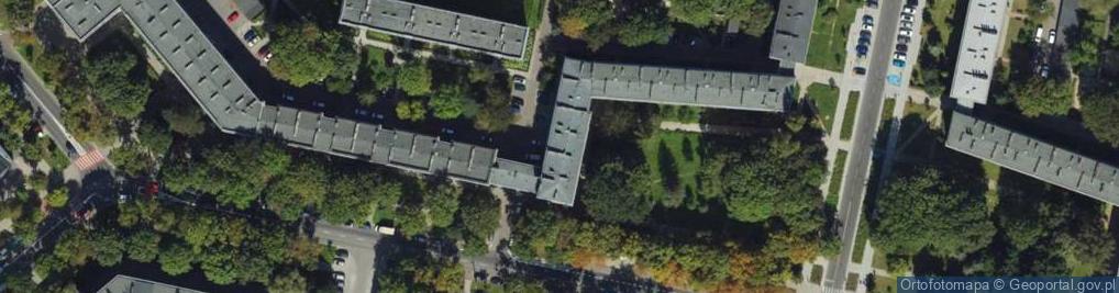 Zdjęcie satelitarne Nowohucki Oddział PTTK w Krakowie