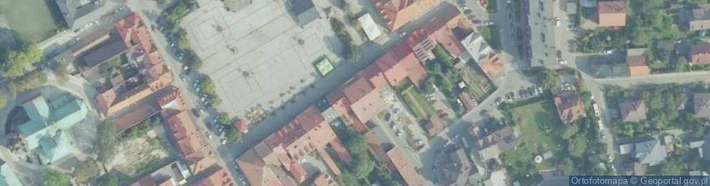Zdjęcie satelitarne Oddział PTTK 'Lubomir' w Myślenicach