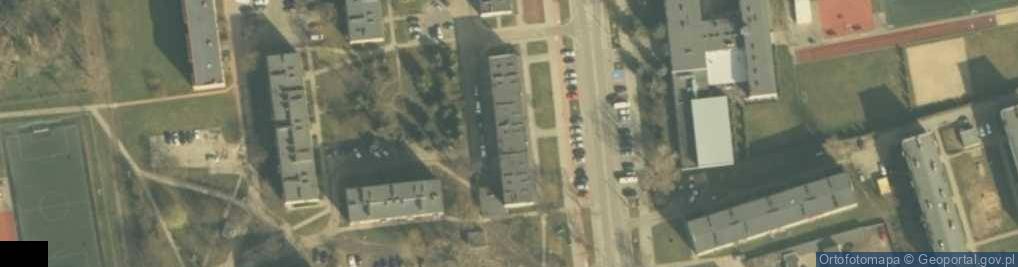 Zdjęcie satelitarne Oddział PTTK Ziemi Łęczyckiej w Łęczycy