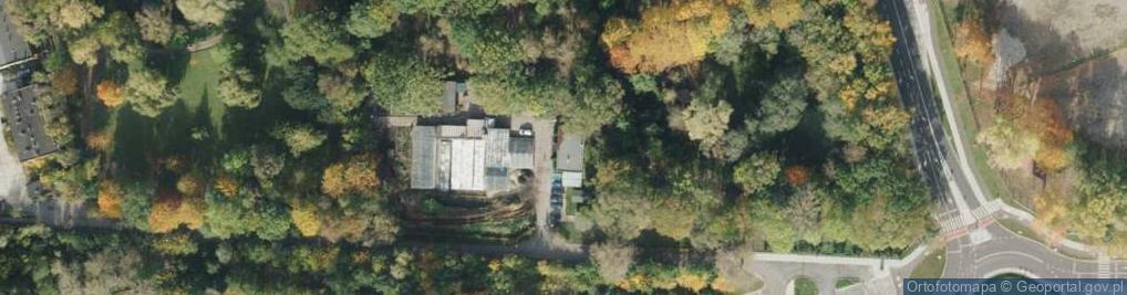 Zdjęcie satelitarne Miejski Ogród Botaniczny w Zabrzu