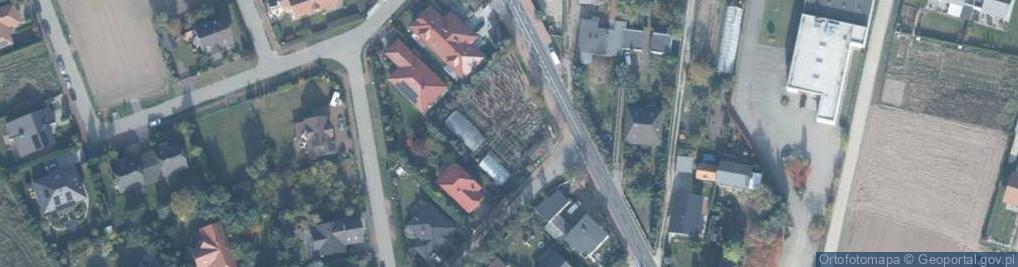 Zdjęcie satelitarne Dominiak Halina i Jan. Szkółki drzew, krzewów ozdobnych i owoco