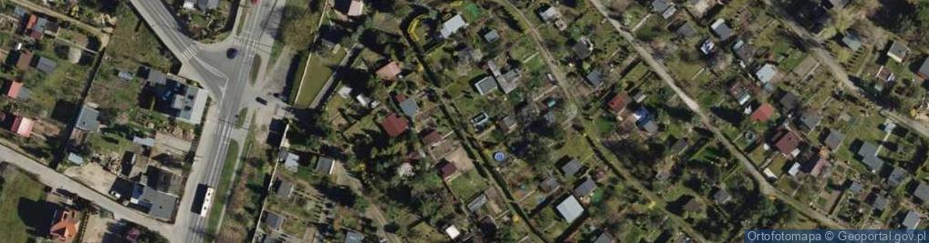Zdjęcie satelitarne Ogrody działkowe im. St. Gintrowskiego