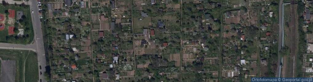 Zdjęcie satelitarne ROD Kolejarz