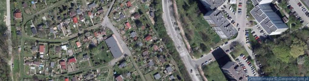 Zdjęcie satelitarne Rodzinne Ogórdki Działkowe Słonecznik