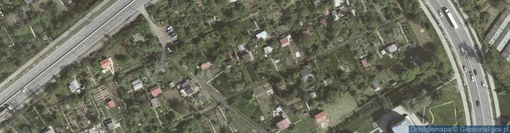 Zdjęcie satelitarne Rodzinne Ogródki Działkowe Płaszów