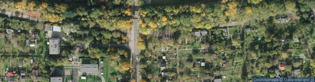 Zdjęcie satelitarne Rodzinne Ogródki Działkowe Szarotka