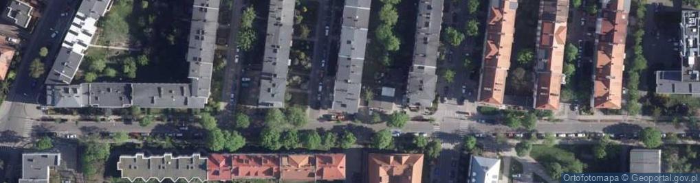 Zdjęcie satelitarne Polska Akcja Humanitarna Biuro w Toruniu