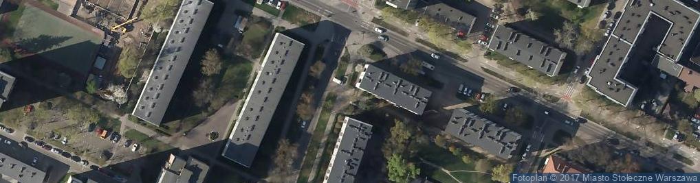 Zdjęcie satelitarne Paczkomat InPost WAW134M