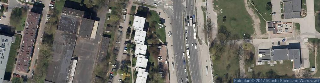 Zdjęcie satelitarne Paczkomat InPost WAW46APP