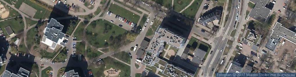 Zdjęcie satelitarne Paczkomat InPost WAW81BAPP