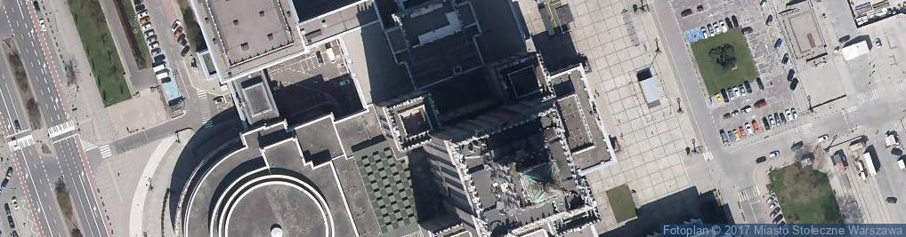 Zdjęcie satelitarne Pałac Kultury i Nauki