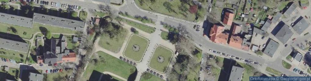 Zdjęcie satelitarne Pałac Lobkowitzów w Żaganiu