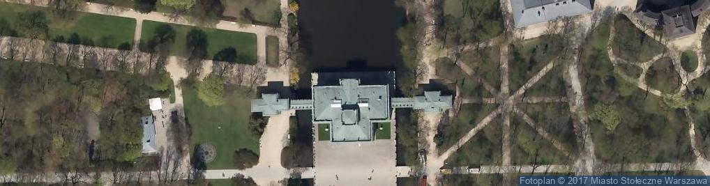 Zdjęcie satelitarne Pałac na wodzie