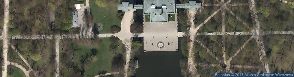 Zdjęcie satelitarne Pałac na Wyspie