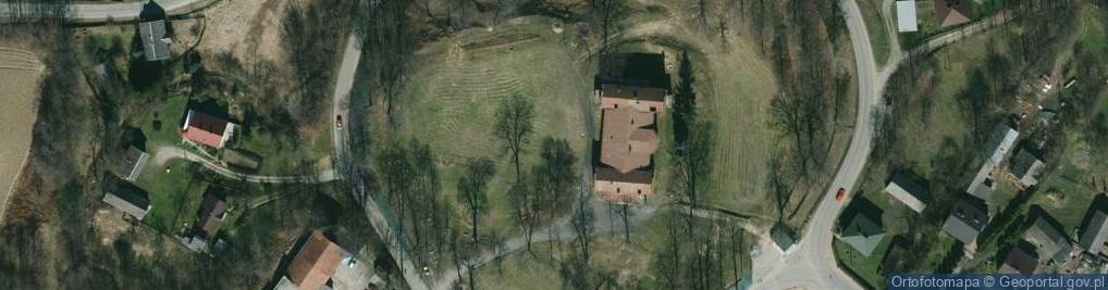 Zdjęcie satelitarne Pałac w Brzyskach