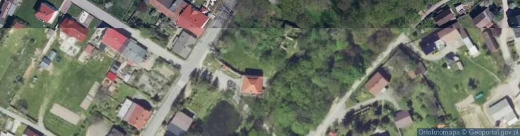 Zdjęcie satelitarne Ruiny pałacu z 1600r.