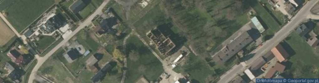 Zdjęcie satelitarne Ruiny pałacu