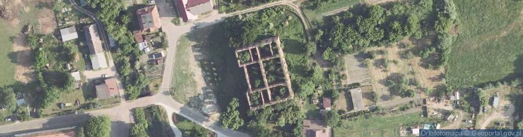 Zdjęcie satelitarne Ruiny zamku Joannitów