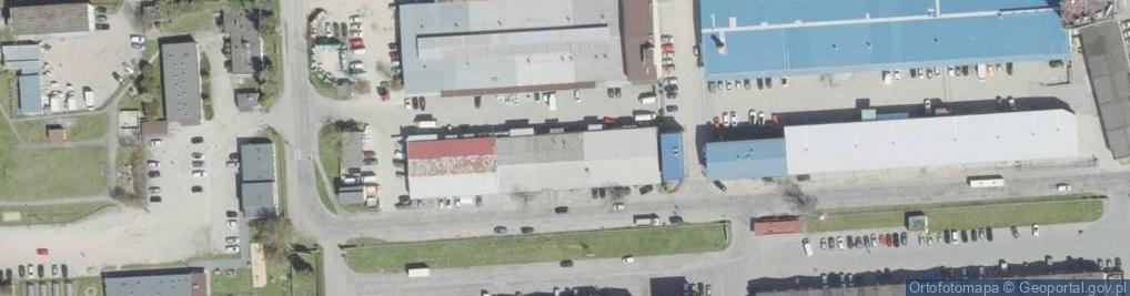 Zdjęcie satelitarne Mikro. Hurtownia papierniczo-biurowa
