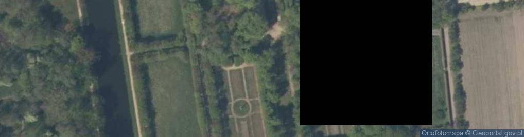 Zdjęcie satelitarne Barokowy Ogród w Nieborowie