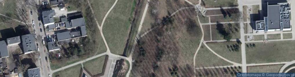 Zdjęcie satelitarne Park Ocalałych