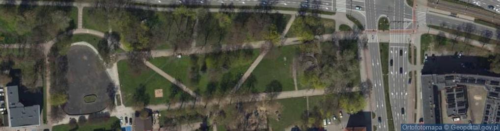 Zdjęcie satelitarne Park Planty