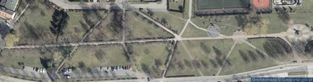 Zdjęcie satelitarne Skwer Jana Pawła II