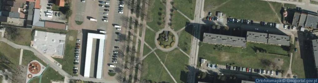 Zdjęcie satelitarne Skwer Świętego Wojciecha