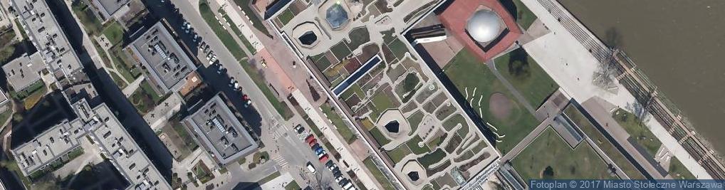 Zdjęcie satelitarne Centrum Nauki Kopernik