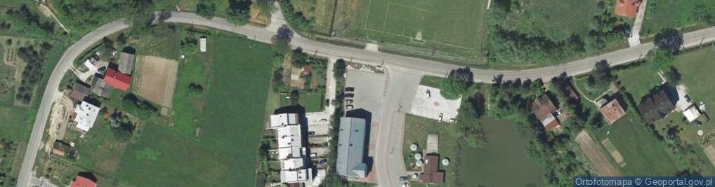 Zdjęcie satelitarne Centrum Kultury i Promocji w Kocmyrzowie i Luborzycy