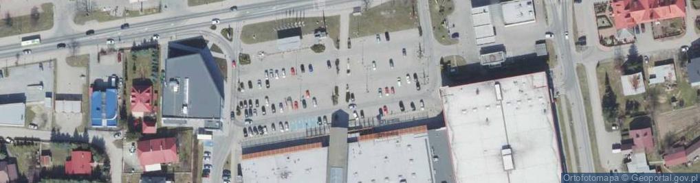 Zdjęcie satelitarne Parking - Centrum handlowe RAJ