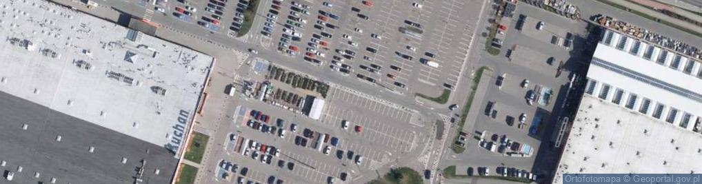 Zdjęcie satelitarne Parking przy Auchan