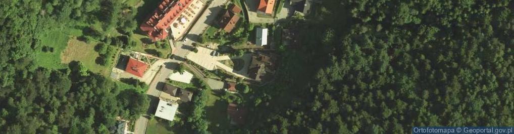 Zdjęcie satelitarne Dom Zenit, Krynica Zdrój - noclegi z wyżywieniem