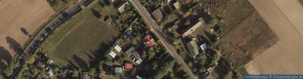Zdjęcie satelitarne Domki nad jeziorem Ostrowo k. Przyjezierza