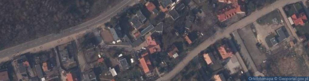 Zdjęcie satelitarne Kryniczanka Pensjonat Zakładu Handlowo - Usługowo - Gastronomic