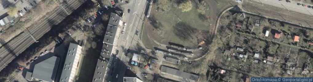 Zdjęcie satelitarne Pętla tramwajowa