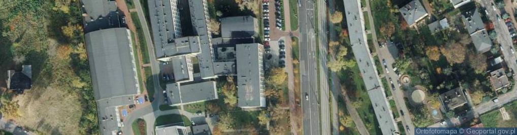 Zdjęcie satelitarne Planetarium Instytutu Fizyki Akademii im. Jana Długosza