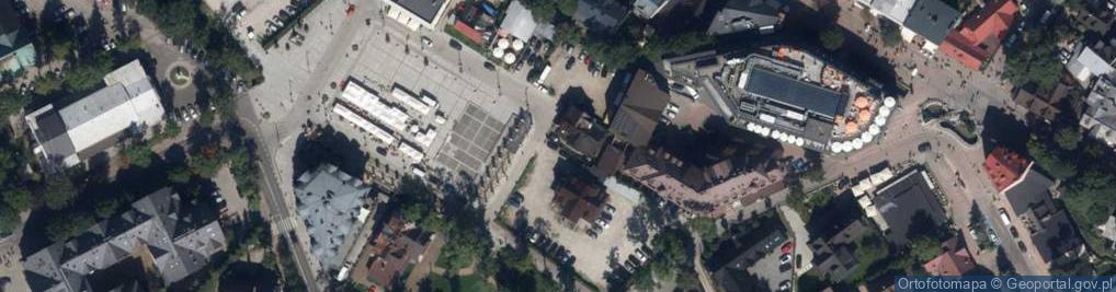Zdjęcie satelitarne Krupówki